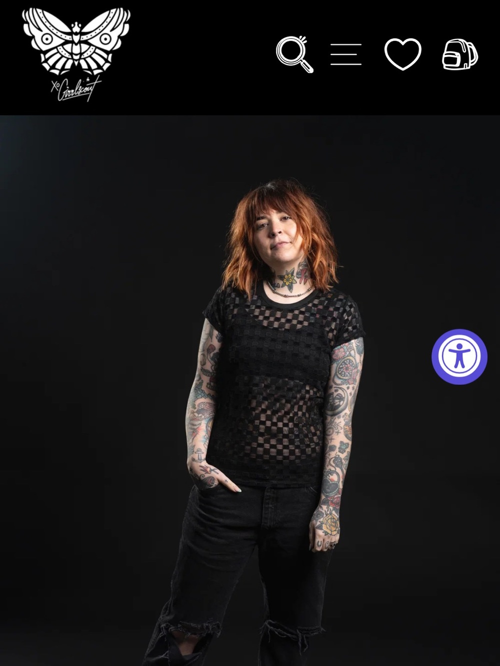 Riley Checkered Short Sleeve Top - Brand: